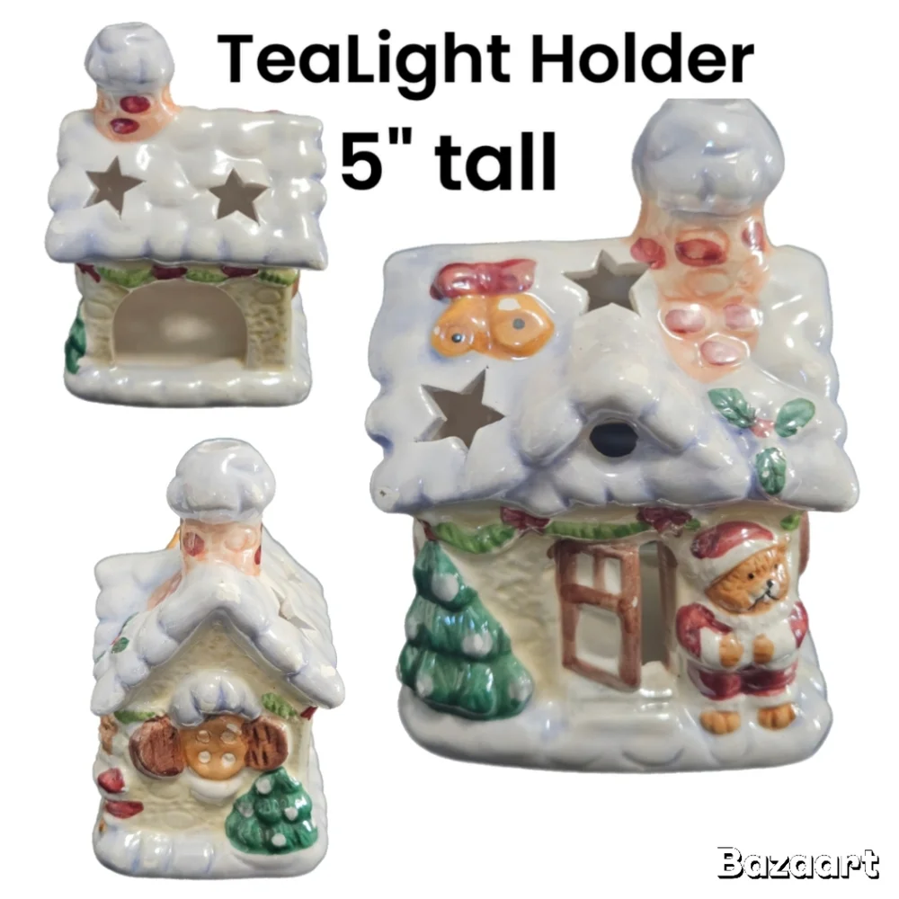 American Greetings Festive / Christmas Village / Tea Lights / Bundle Of Three - Picture 5 of 5